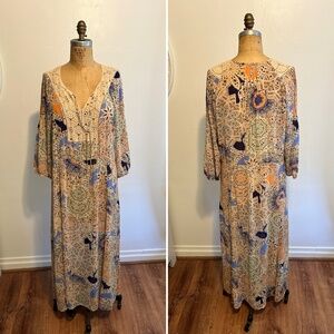 Anthropologie Meadow Rue Oswego Cottage Maxi Dress